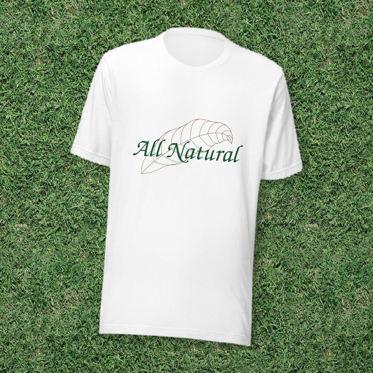All Natural Botanical Leaf Tee, Minimalist Plant Lover Gift