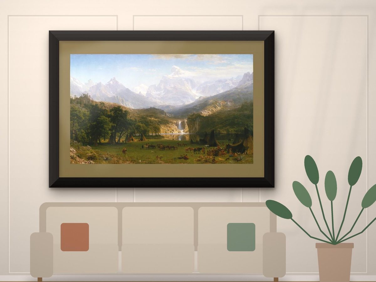 Albert Bierstadt The Rocky Mountains Lander's Peak 1863 Print, Hudson River School Landscape (Fine Art Paper)