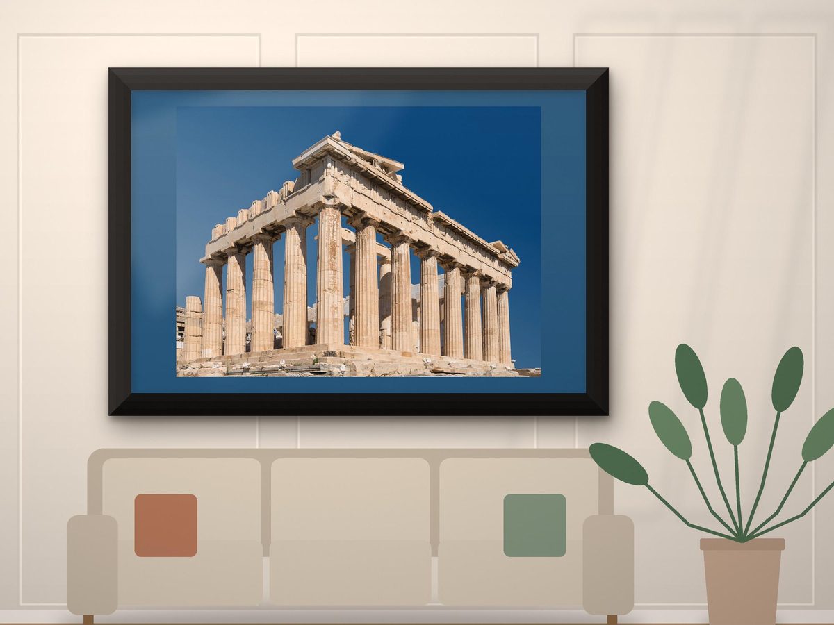 Parthenon Acropolis Athens Print, Fine Art Photograph, Greek Architecture Wall Art, Office Decor, Poster or Framed Print