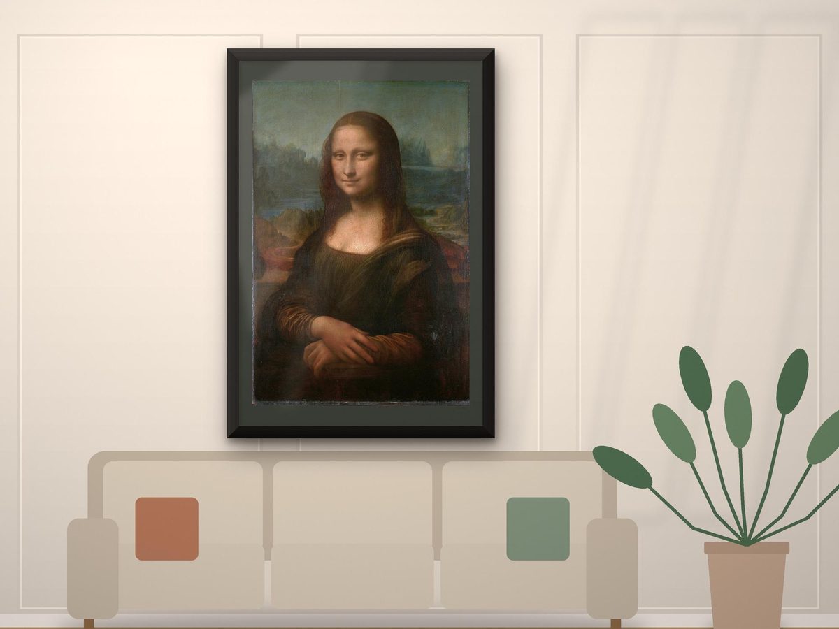 Leonardo da Vinci Mona Lisa c1503 Print, Renaissance Art, Louvre Museum Reproduction (Framed or Unframed)