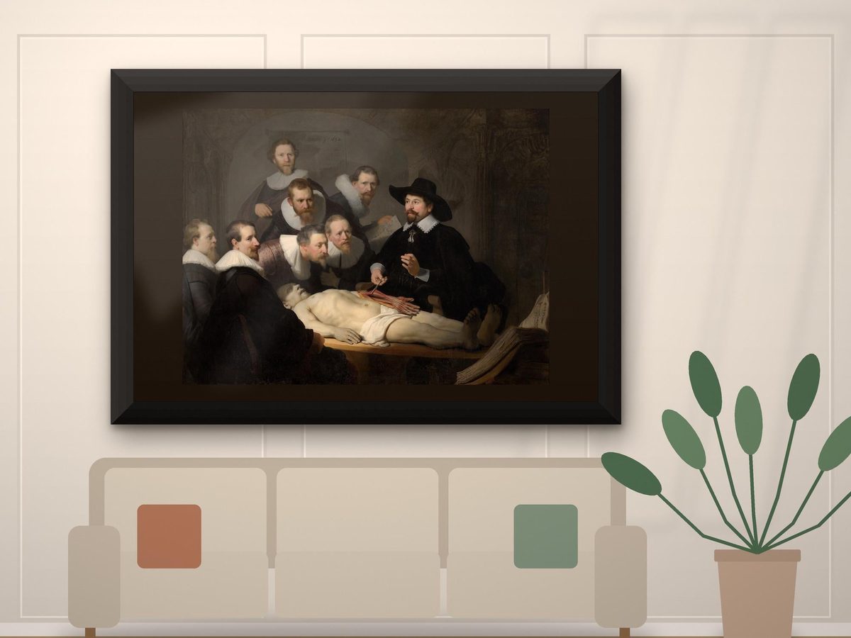 Rembrandt The Anatomy Lesson of Dr Tulp 1632 Print, Dutch Golden Age Wall Art, Doctor Office Decor, Poster or Framed Print