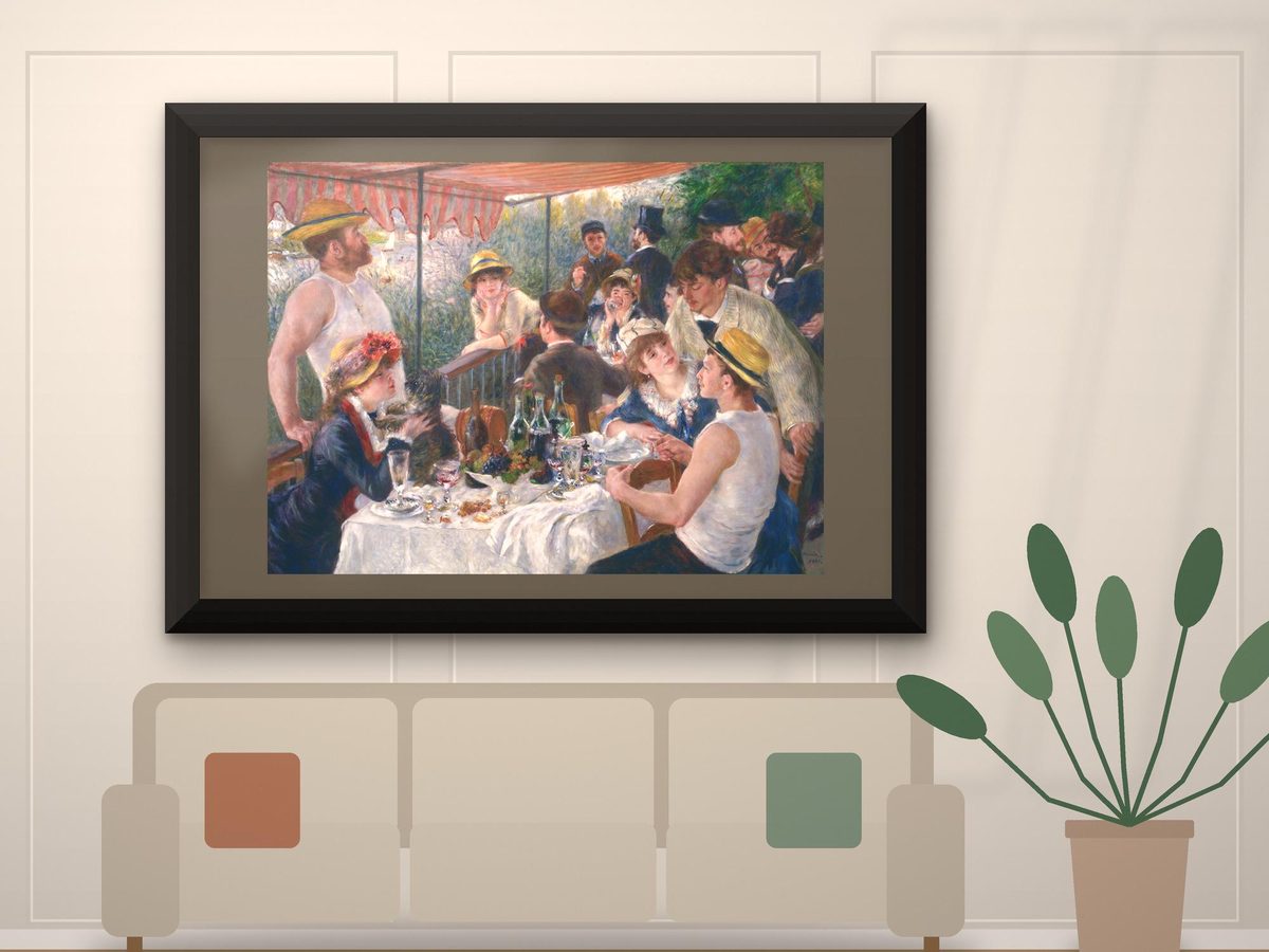 Pierre-Auguste Renoir Luncheon of the Boating Party 1880-81 Print, French Impressionist Dining Room Art