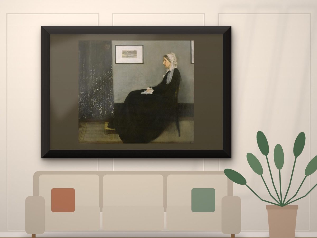 Whistler's Mother 1871 Print, James McNeill Whistler Arrangement in Grey and Black No. 1, Fine Art Wall Art