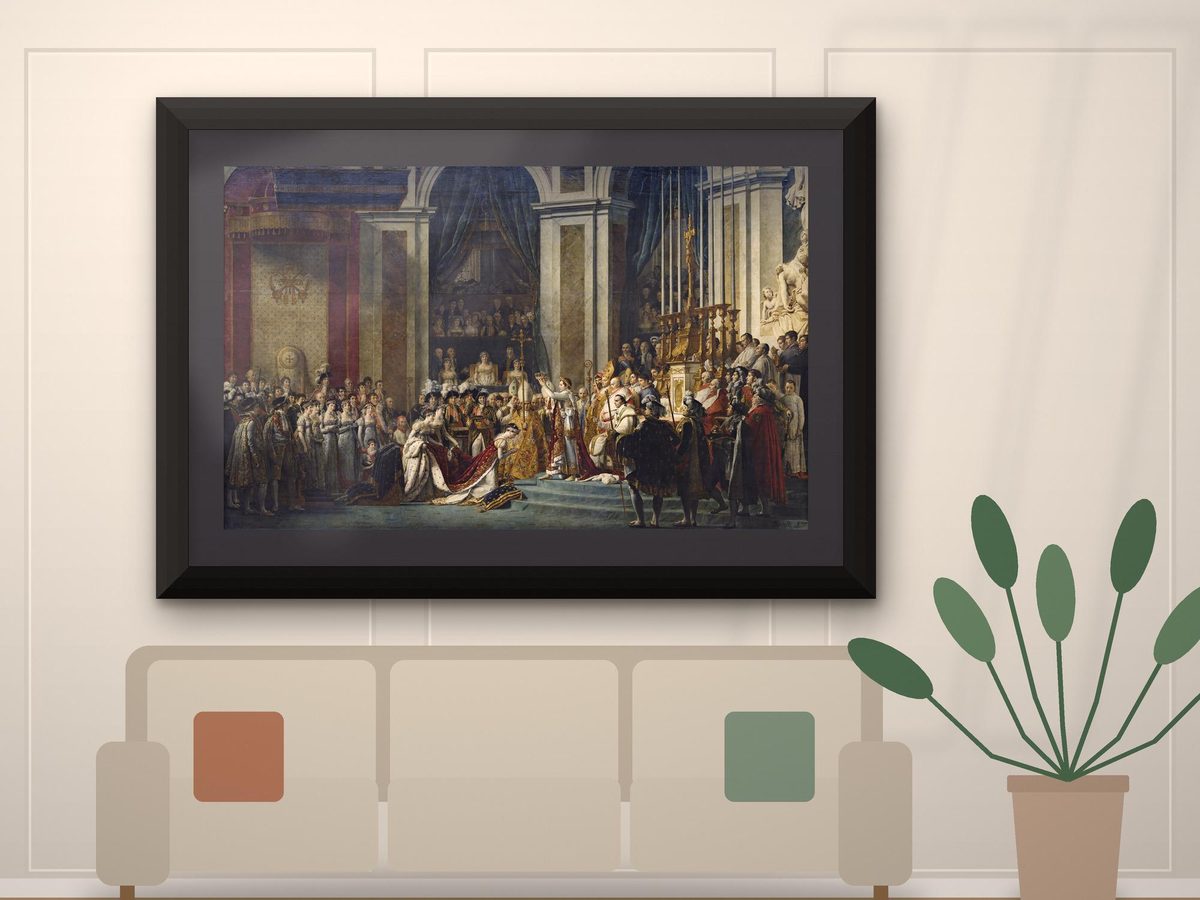 Jacques-Louis David The Coronation of Napoleon 1805-07 Print, Neoclassical Wall Art (Framed or Unframed)