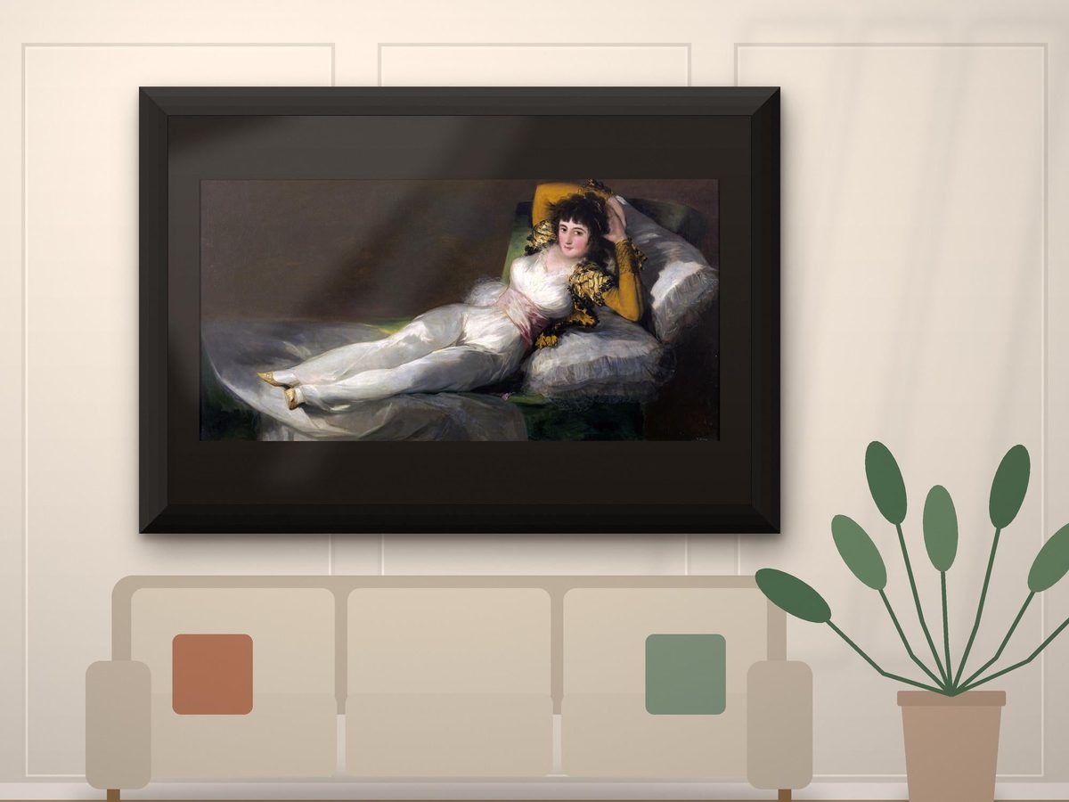 Francisco Goya The Clothed Maja c1800 Print, Spanish Romantic Portrait, Bedroom Wall Art (Framed or Unframed)